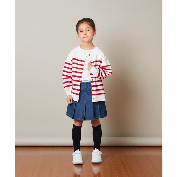 [100-130]フレンチボーダーカーディガン | a.v.v【KIDS】 | 詳細画像7 