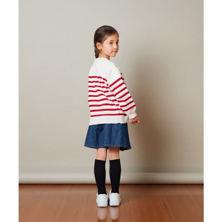 [100-130]フレンチボーダーカーディガン | a.v.v【KIDS】 | 詳細画像8 