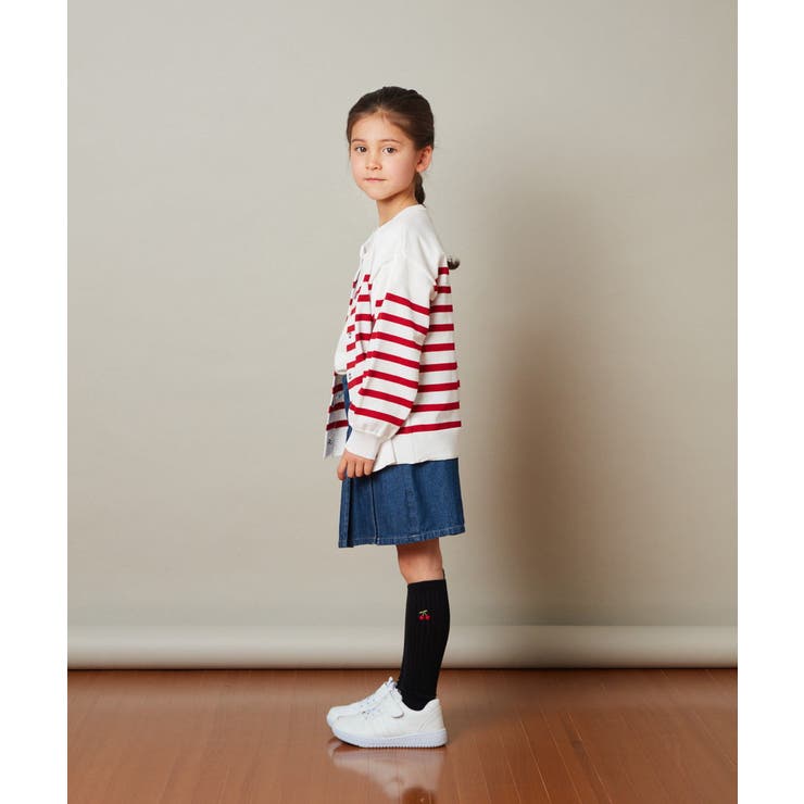 [100-130]フレンチボーダーカーディガン | a.v.v【KIDS】 | 詳細画像9 