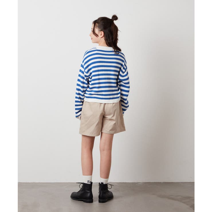 [100-130]ボーダーニットカーデ | a.v.v【KIDS】 | 詳細画像15 