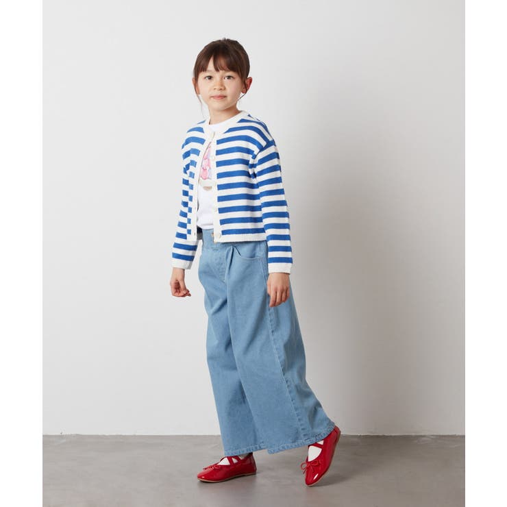 [100-130]ボーダーニットカーデ | a.v.v【KIDS】 | 詳細画像18 