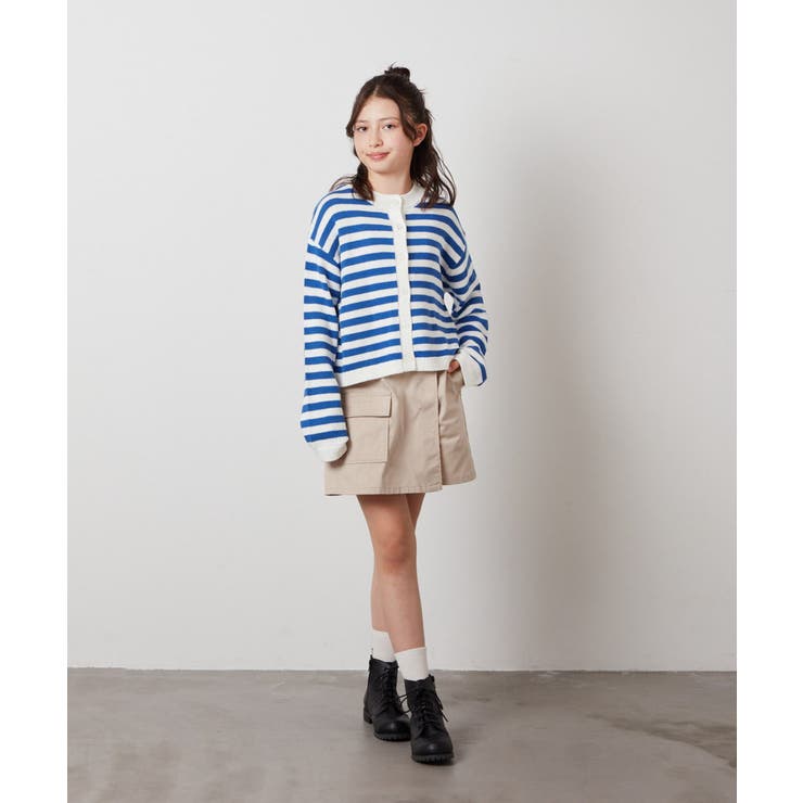 [140-150]ボーダーニットカーデ | a.v.v【KIDS】 | 詳細画像16 