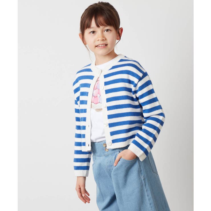 [140-150]ボーダーニットカーデ | a.v.v【KIDS】 | 詳細画像8 