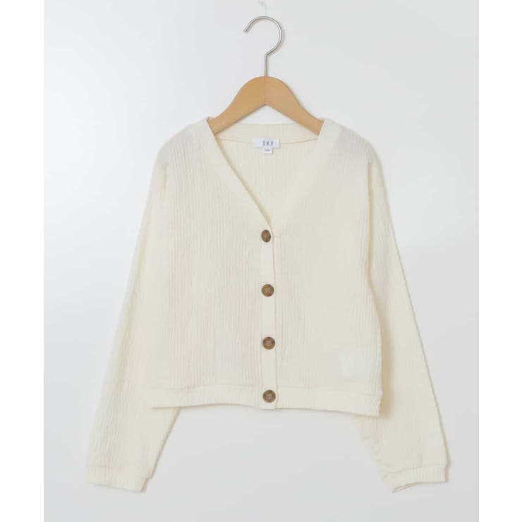 [100-130]シャーリングＶネックカーディガン | a.v.v【KIDS】 | 詳細画像14 