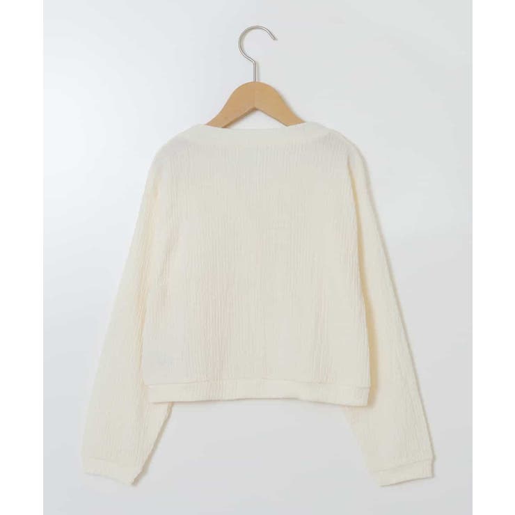 [100-130]シャーリングＶネックカーディガン | a.v.v【KIDS】 | 詳細画像15 