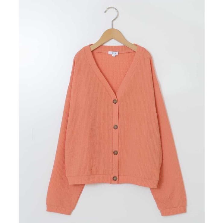 [100-130]シャーリングＶネックカーディガン | a.v.v【KIDS】 | 詳細画像2 