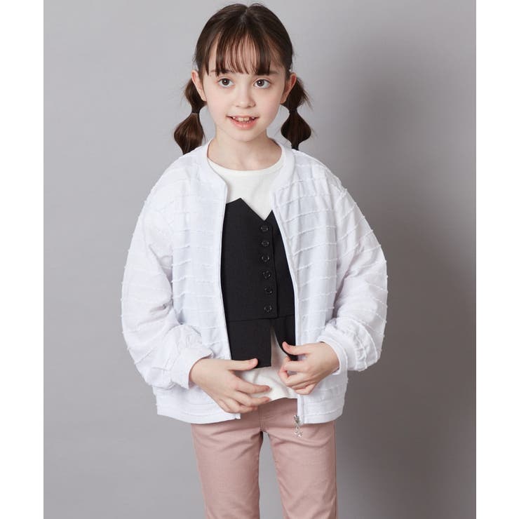 [100-130]【UVカット】ボーダーJQカーデ | a.v.v【KIDS】 | 詳細画像11 