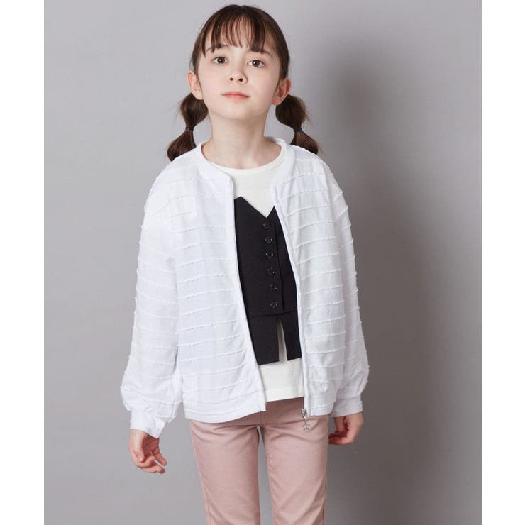 [100-130]【UVカット】ボーダーJQカーデ | a.v.v【KIDS】 | 詳細画像12 