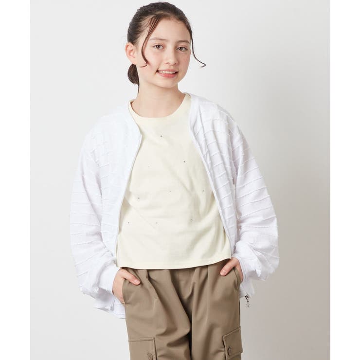 [100-130]【UVカット】ボーダーJQカーデ | a.v.v【KIDS】 | 詳細画像20 