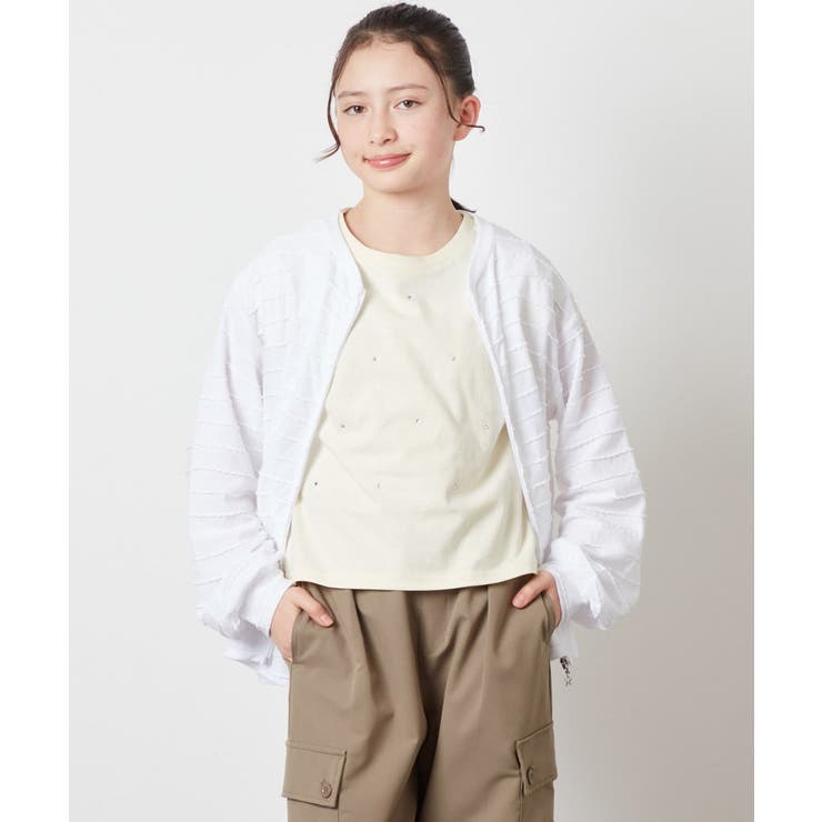 [100-130]【UVカット】ボーダーJQカーデ | a.v.v【KIDS】 | 詳細画像21 