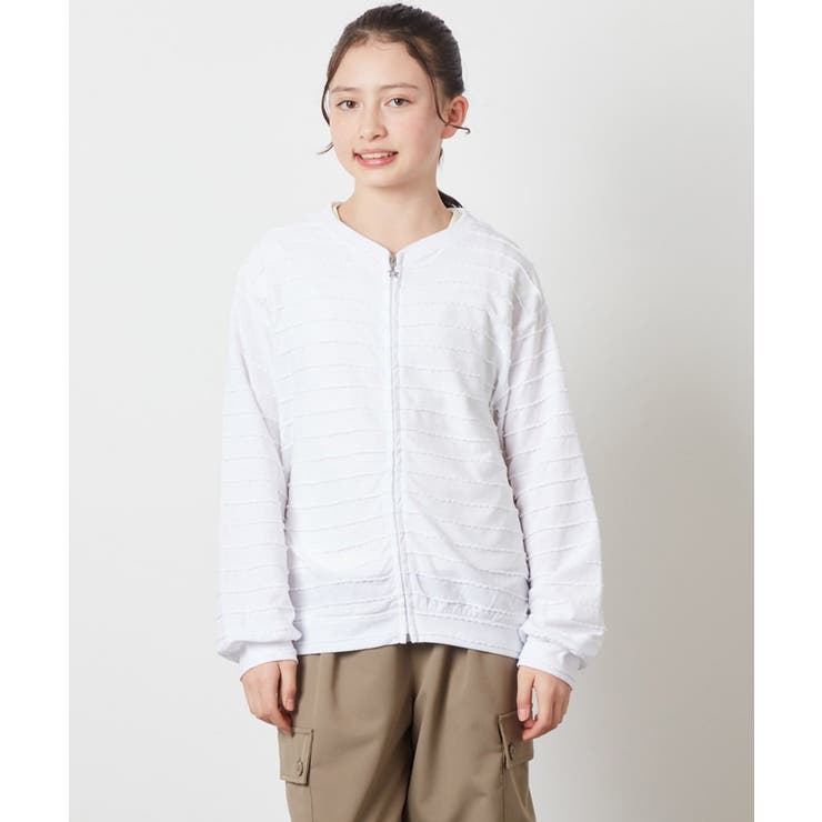 [100-130]【UVカット】ボーダーJQカーデ | a.v.v【KIDS】 | 詳細画像22 