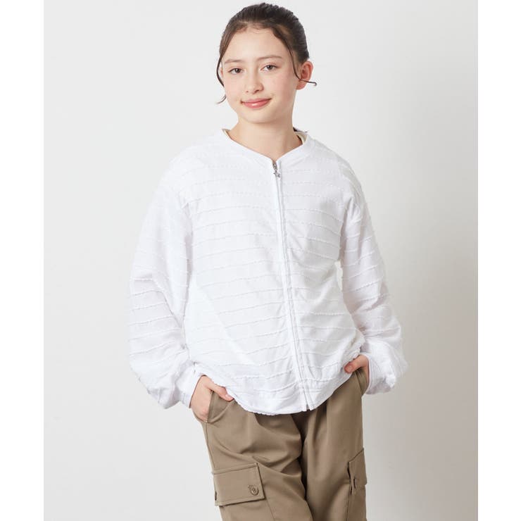 [100-130]【UVカット】ボーダーJQカーデ | a.v.v【KIDS】 | 詳細画像24 