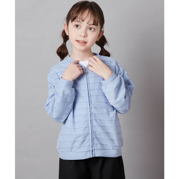 [100-130]【UVカット】ボーダーJQカーデ | a.v.v【KIDS】 | 詳細画像5 