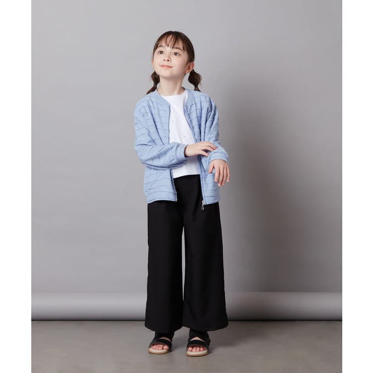 [100-130]【UVカット】ボーダーJQカーデ | a.v.v【KIDS】 | 詳細画像7 