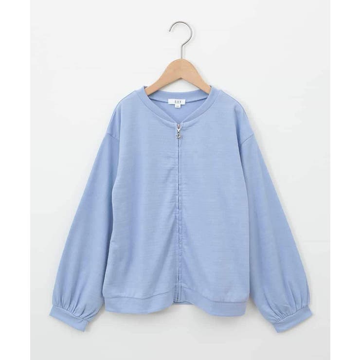 [140-150]【UVカット】ボーダージャカードカーディガン | a.v.v【KIDS】 | 詳細画像26 