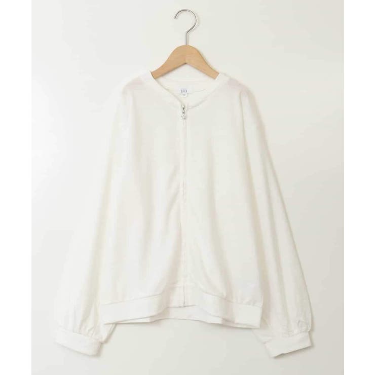 [140-150]【UVカット】ボーダージャカードカーディガン | a.v.v【KIDS】 | 詳細画像32 