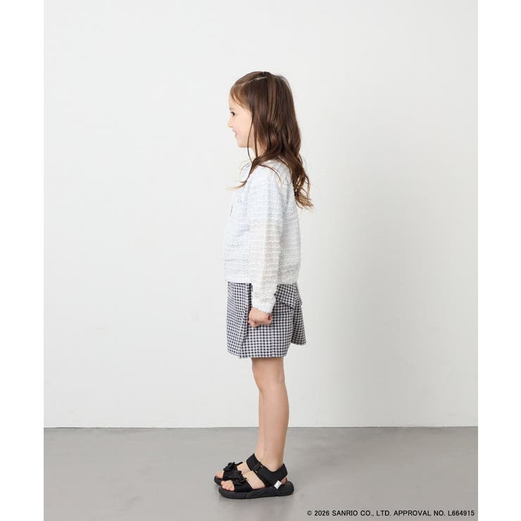 [110 140]【数量限定】[シナモロール＆クロミ]レーシーボーダーカーディガ… | a.v.v【KIDS】 | 詳細画像11 