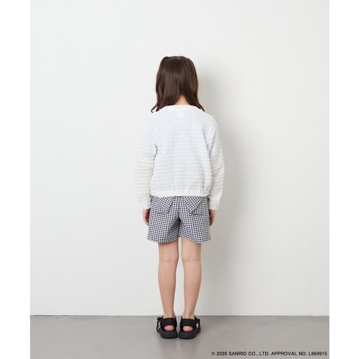[110 140]【数量限定】[シナモロール＆クロミ]レーシーボーダーカーディガ… | a.v.v【KIDS】 | 詳細画像12 