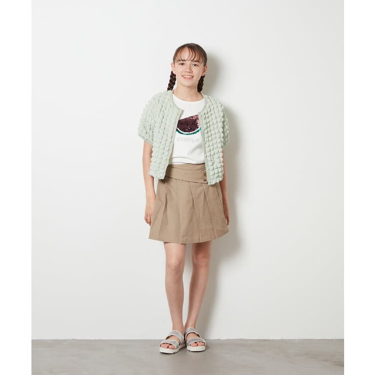 [100-130]ぽこぽこポップコーンカーディガン | a.v.v【KIDS】 | 詳細画像3 