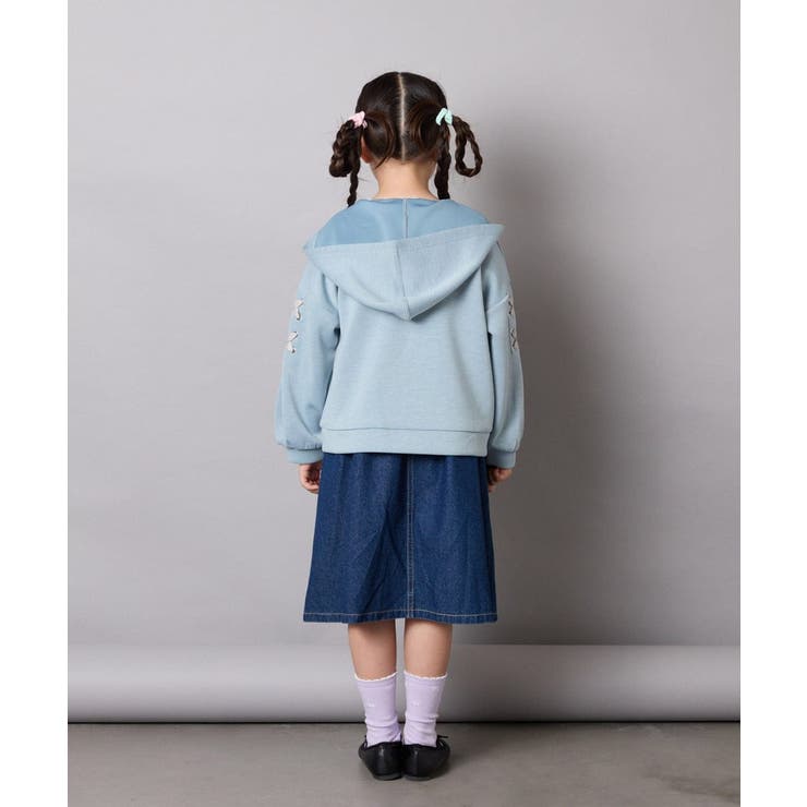 [120-160]レースアップダンボールパーカー | a.v.v【KIDS】 | 詳細画像11 