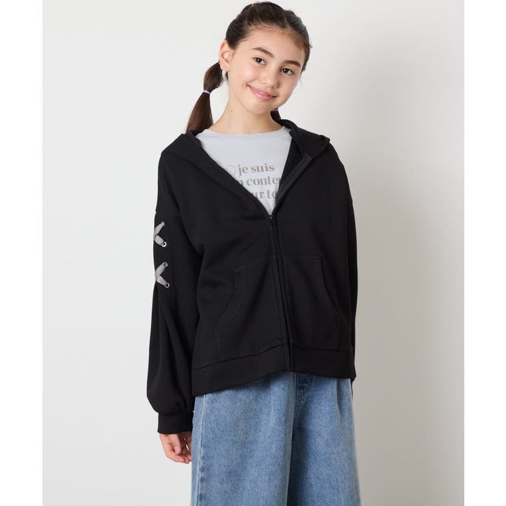 [120-160]レースアップダンボールパーカー | a.v.v【KIDS】 | 詳細画像16 