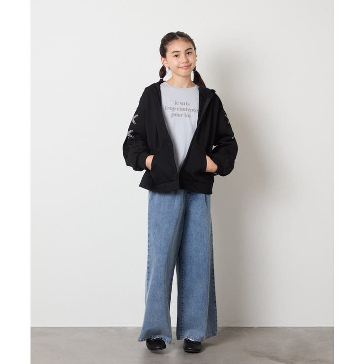 [120-160]レースアップダンボールパーカー | a.v.v【KIDS】 | 詳細画像18 