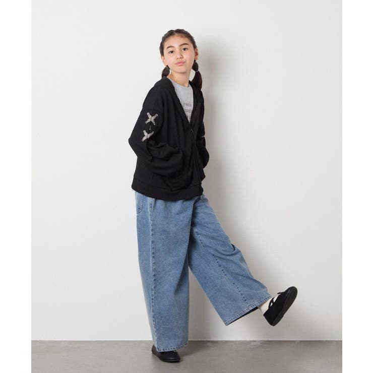 [120-160]レースアップダンボールパーカー | a.v.v【KIDS】 | 詳細画像19 