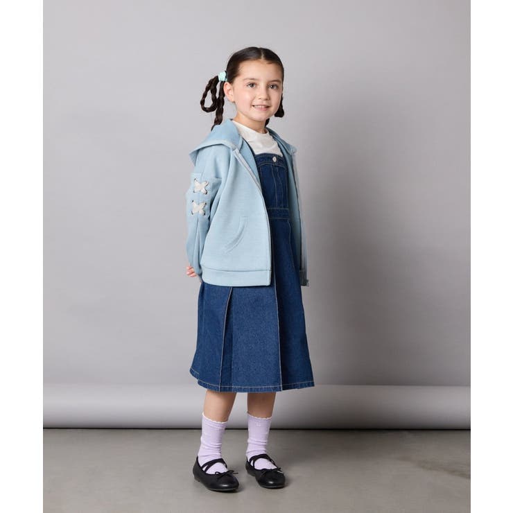 [120-160]レースアップダンボールパーカー | a.v.v【KIDS】 | 詳細画像6 