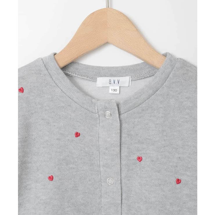 [130-160]ハート刺繍カーディガン | a.v.v【KIDS】 | 詳細画像29 