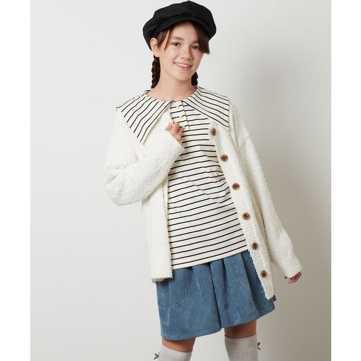 [160]カールヤーンカーディガン | a.v.v【KIDS】 | 詳細画像1 