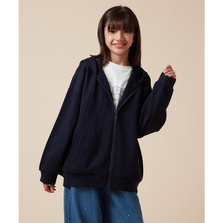 [100-130]コクーンシルエットジップアップフーディー | a.v.v【KIDS】 | 詳細画像10 