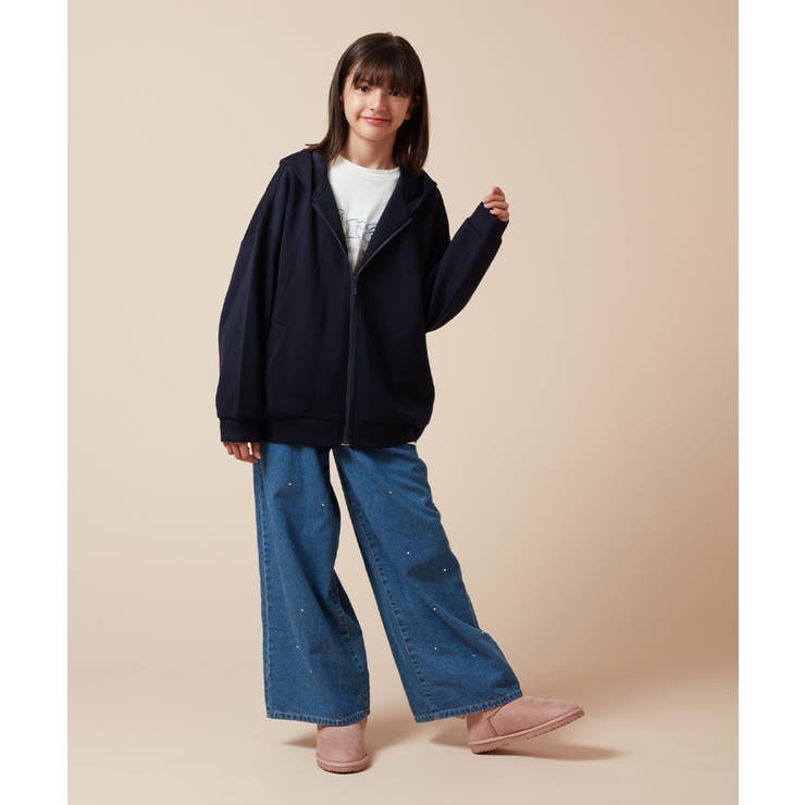 [100-130]コクーンシルエットジップアップフーディー | a.v.v【KIDS】 | 詳細画像15 