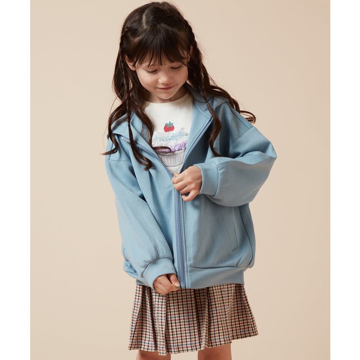 [100-130]コクーンシルエットジップアップフーディー | a.v.v【KIDS】 | 詳細画像2 