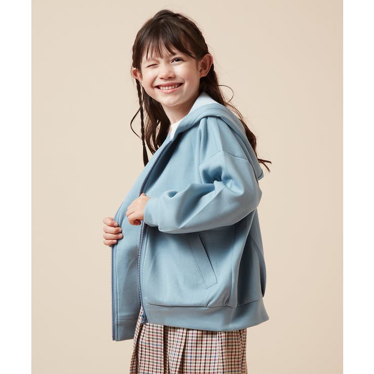 [100-130]コクーンシルエットジップアップフーディー | a.v.v【KIDS】 | 詳細画像3 