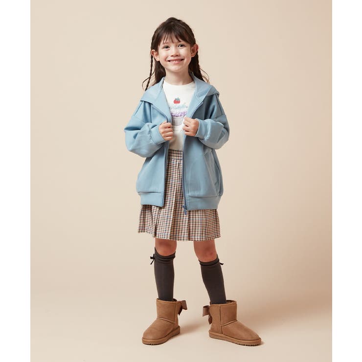 [100-130]コクーンシルエットジップアップフーディー | a.v.v【KIDS】 | 詳細画像6 