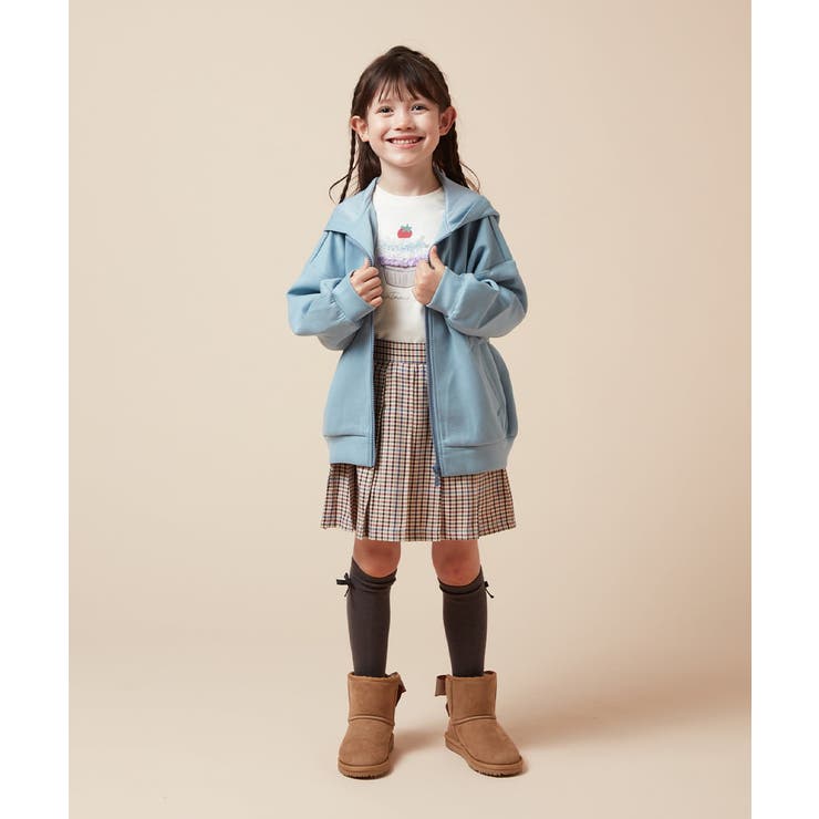 [100-130]コクーンシルエットジップアップフーディー | a.v.v【KIDS】 | 詳細画像7 