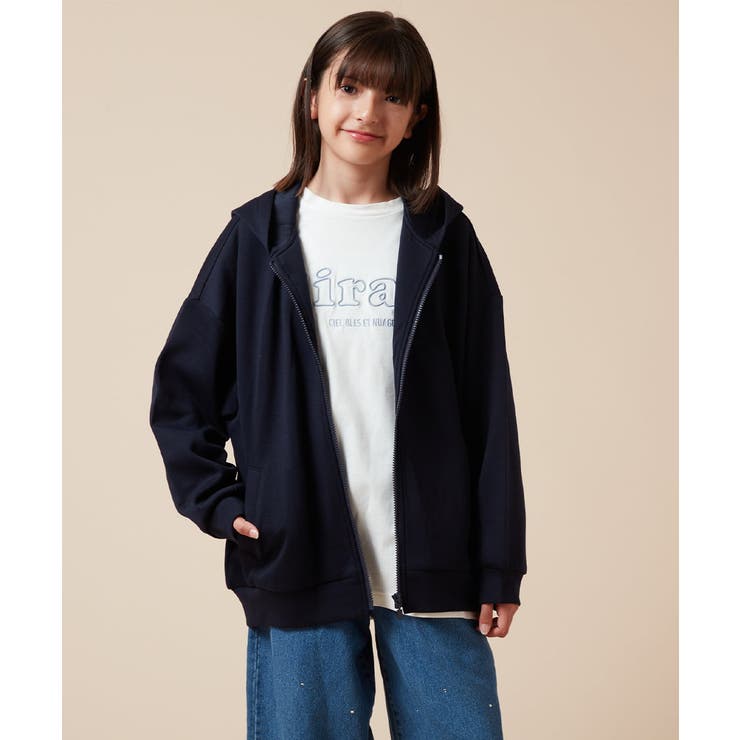 [100-130]コクーンシルエットジップアップフーディー | a.v.v【KIDS】 | 詳細画像9 