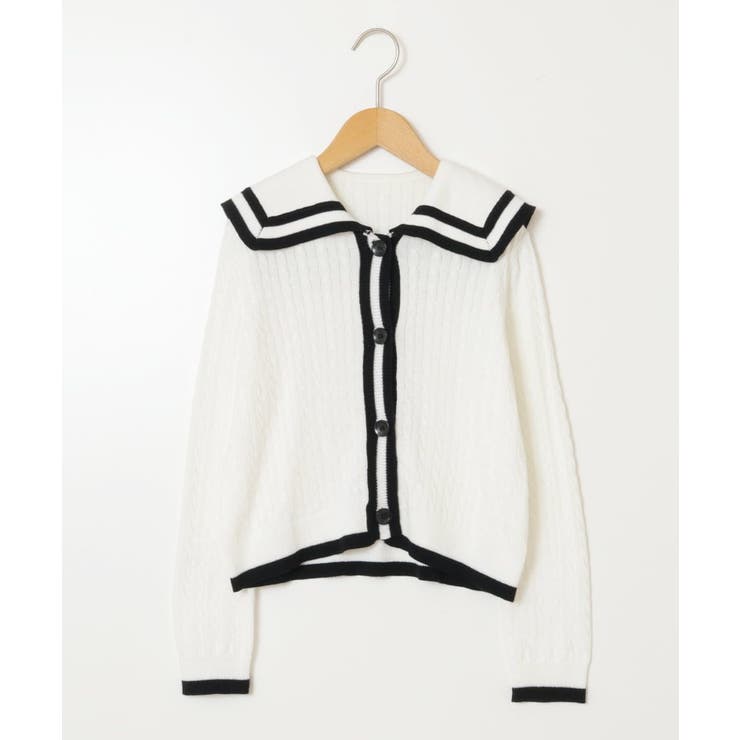 [140-150]セーラーカラーニットカーデ | a.v.v【KIDS】 | 詳細画像2 