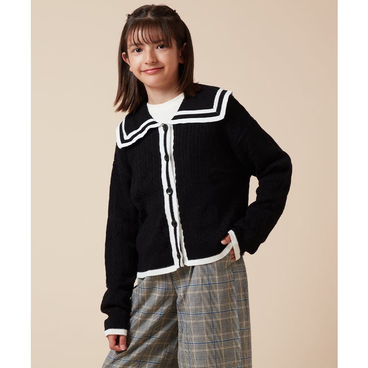 [140-150]セーラーカラーニットカーデ | a.v.v【KIDS】 | 詳細画像8 