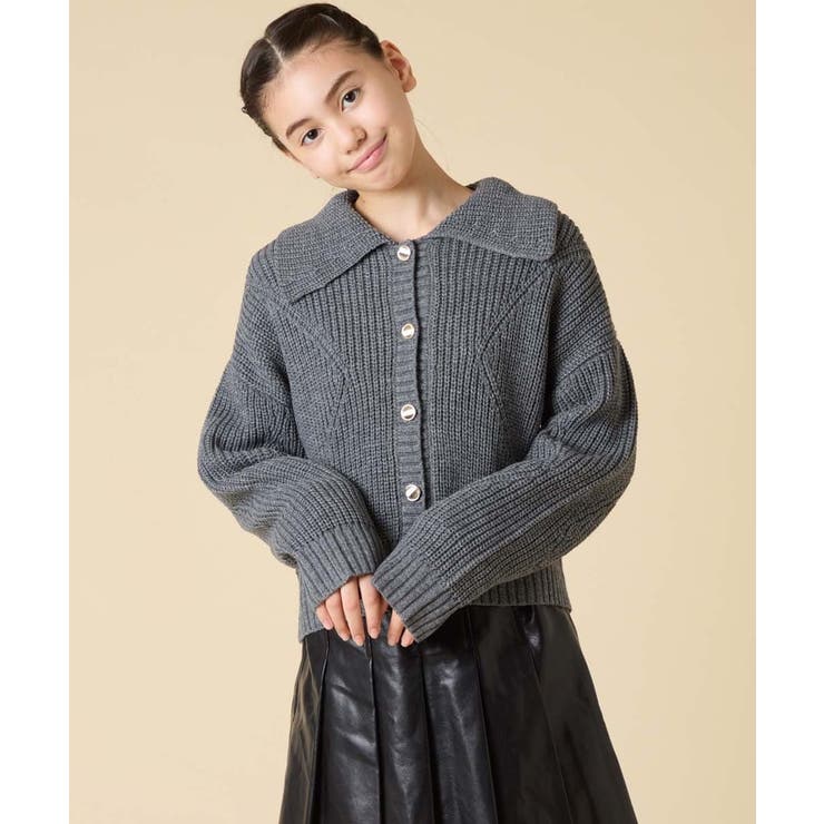 [130-160]襟付きカーディガン | a.v.v【KIDS】 | 詳細画像11 