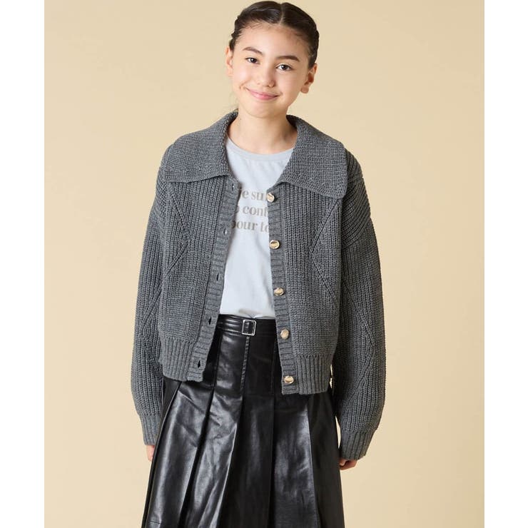 [130-160]襟付きカーディガン | a.v.v【KIDS】 | 詳細画像13 