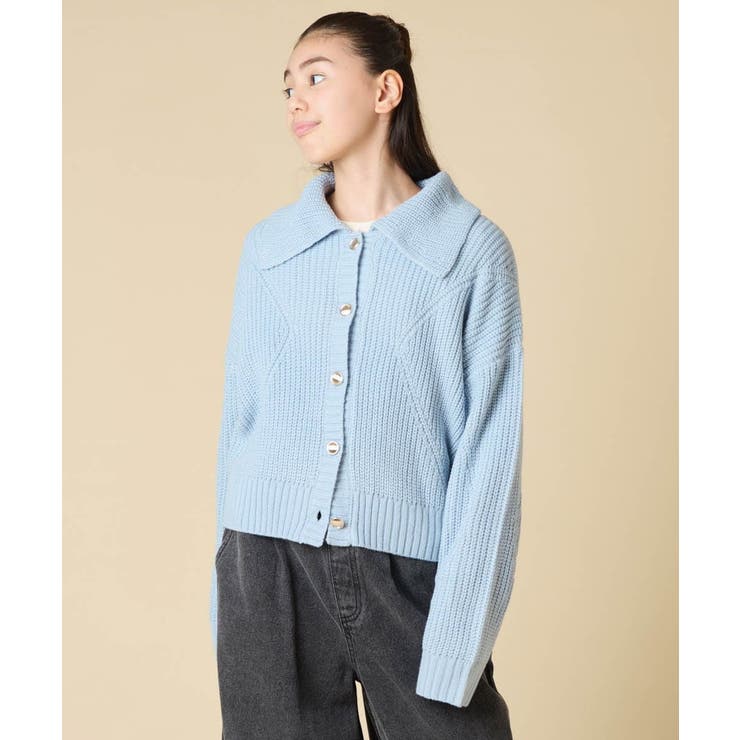 [130-160]襟付きカーディガン | a.v.v【KIDS】 | 詳細画像3 