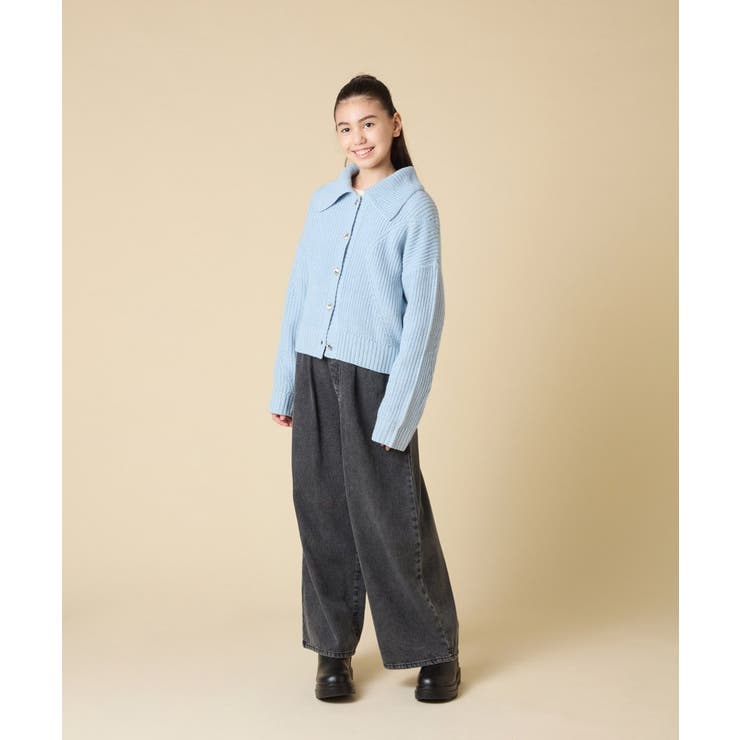 [130-160]襟付きカーディガン | a.v.v【KIDS】 | 詳細画像4 