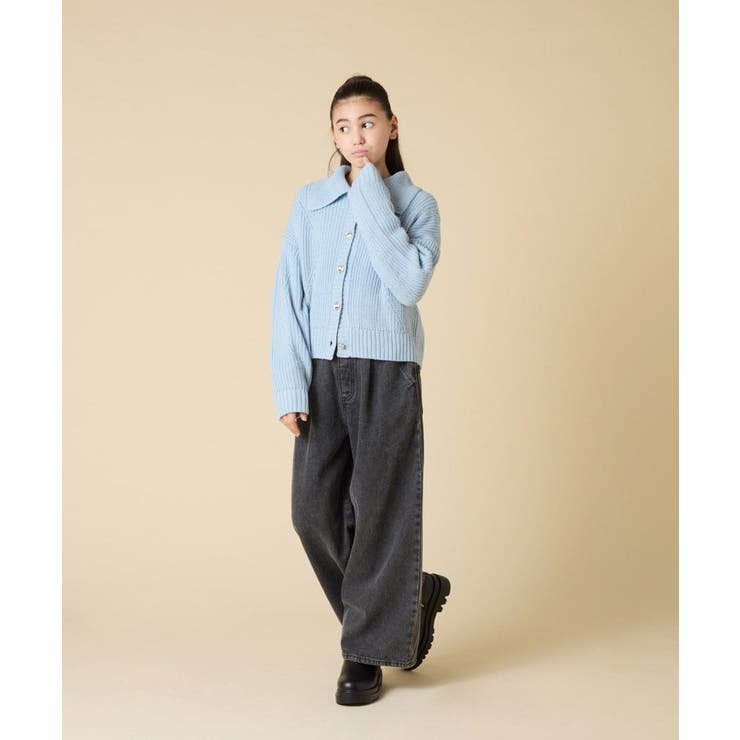 [130-160]襟付きカーディガン | a.v.v【KIDS】 | 詳細画像6 