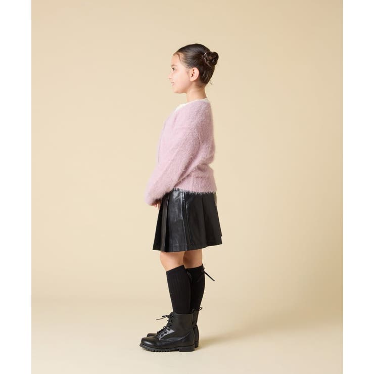 [120-160]フェザー調カーディガン | a.v.v【KIDS】 | 詳細画像10 