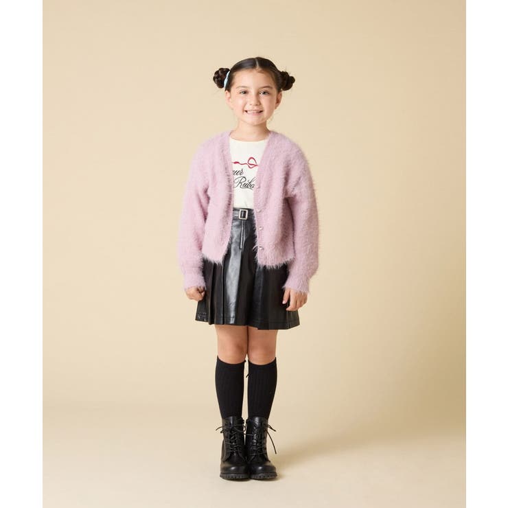 [120-160]フェザー調カーディガン | a.v.v【KIDS】 | 詳細画像14 