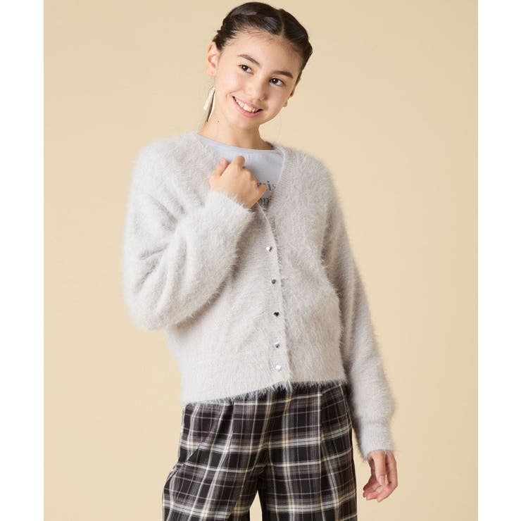 [120-160]フェザー調カーディガン | a.v.v【KIDS】 | 詳細画像18 