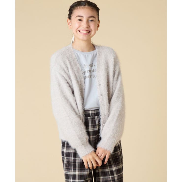 [120-160]フェザー調カーディガン | a.v.v【KIDS】 | 詳細画像19 