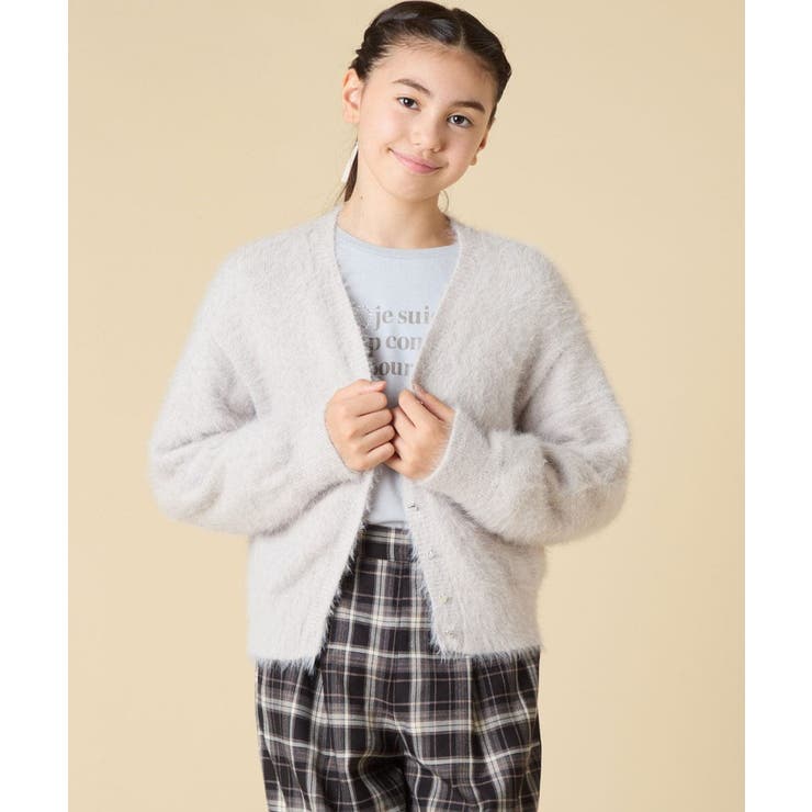 [120-160]フェザー調カーディガン | a.v.v【KIDS】 | 詳細画像20 