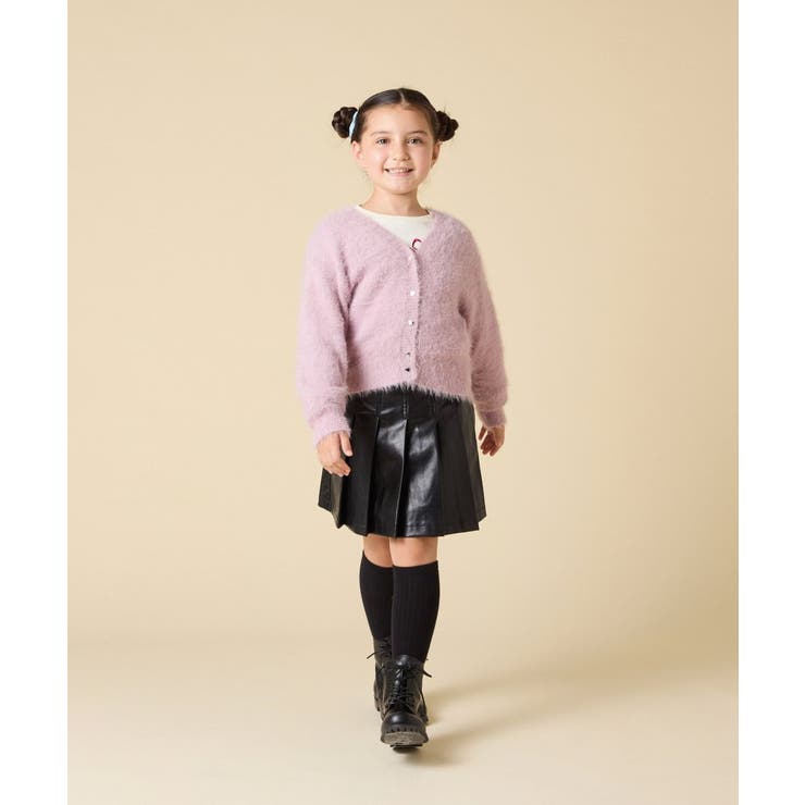 [120-160]フェザー調カーディガン | a.v.v【KIDS】 | 詳細画像9 